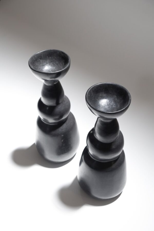 Black Tadelakt Decor Piece
