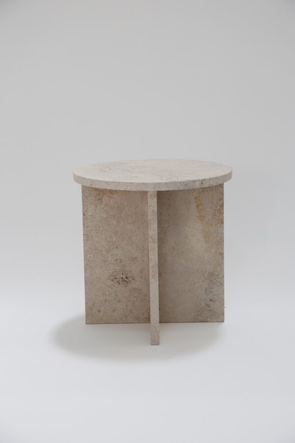 Travertine Side Table 1