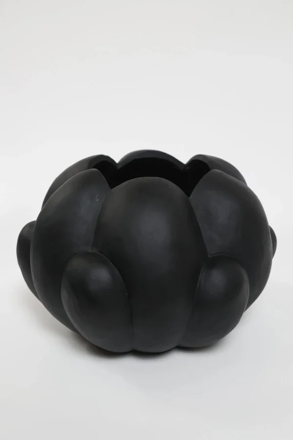 Matte Black Ceramic Decor Piece