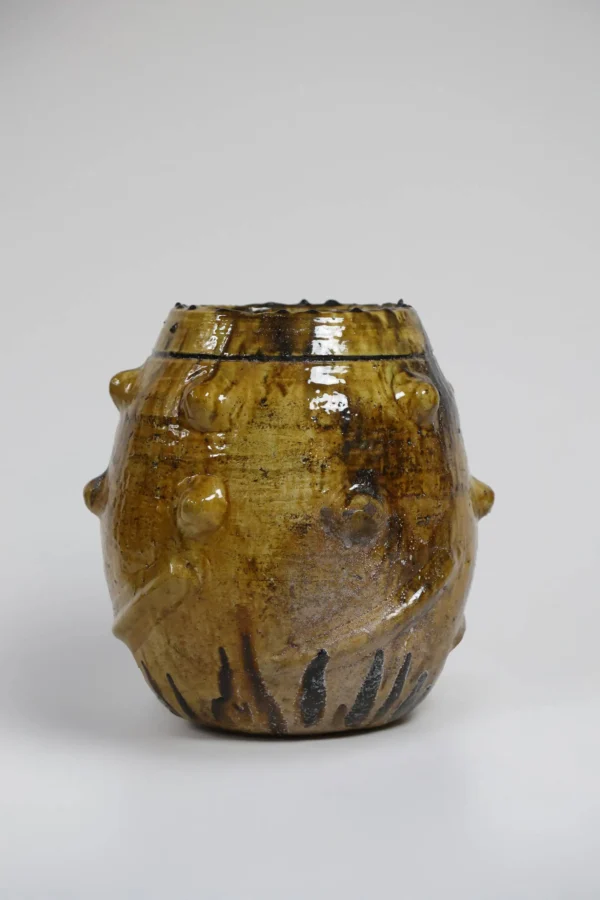 Ochre Tamegroute Vase with Spikes
