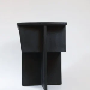 Square Armchair with Resin Stucco