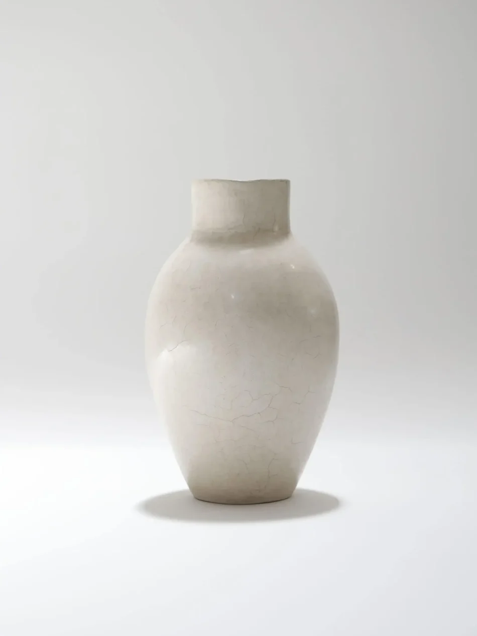 Cream Tadelakt Vase 5