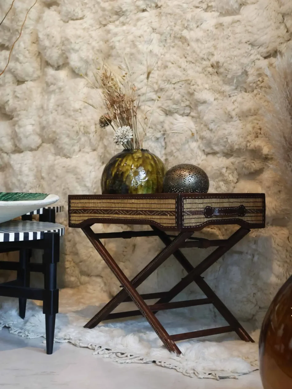 Mauritanian Mat Bar Cart 2