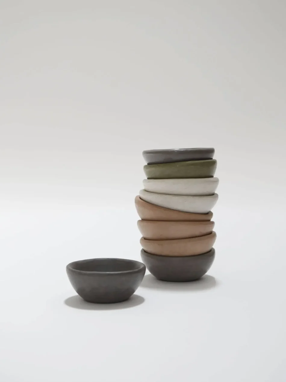 Taupe Tadelakt Bowl - Mini