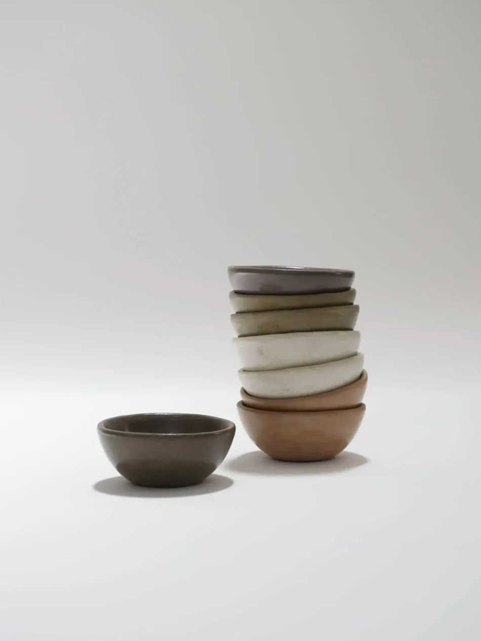 Taupe Tadelakt Bowl - Small