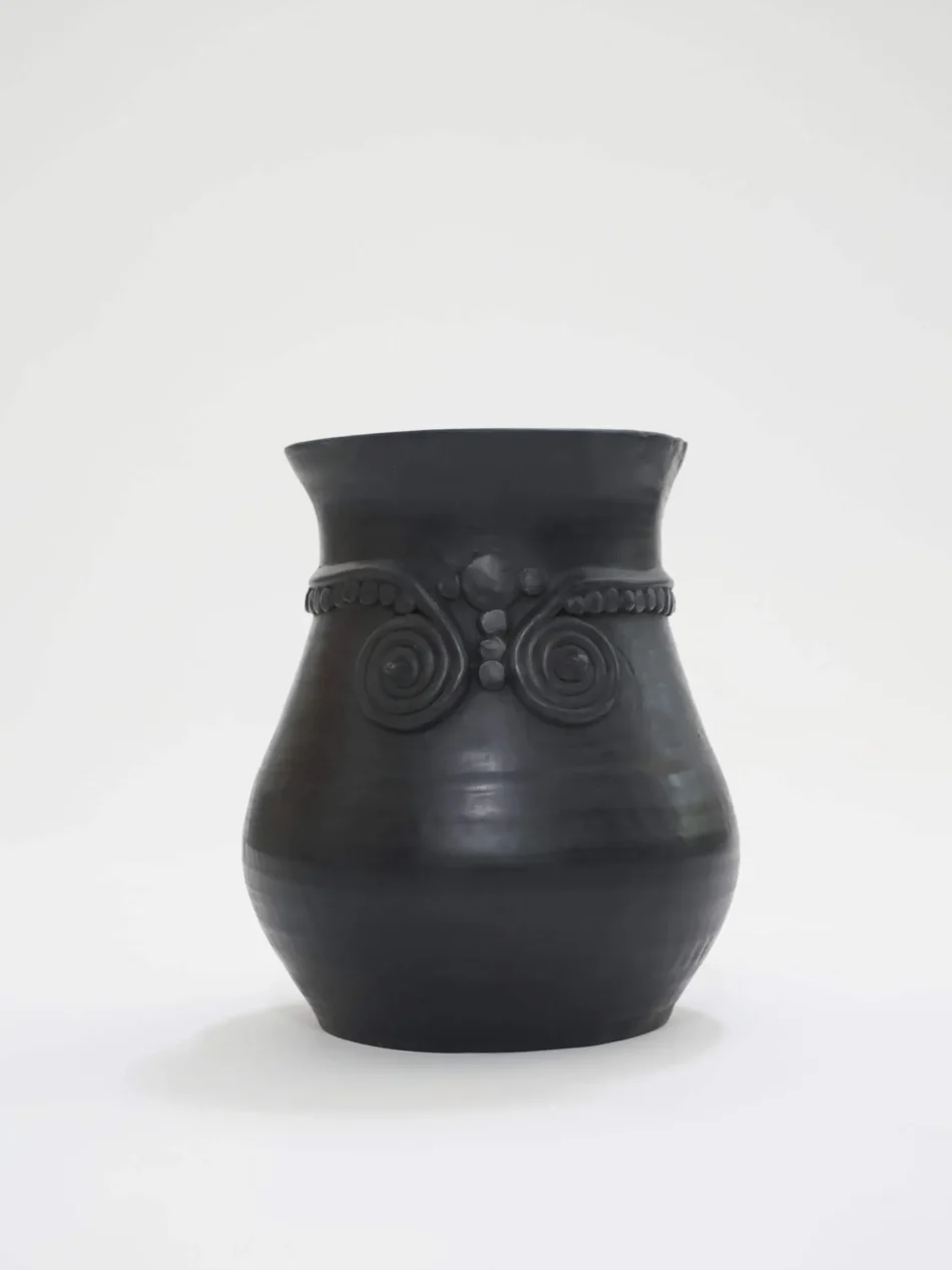 Black Vase with Detailing