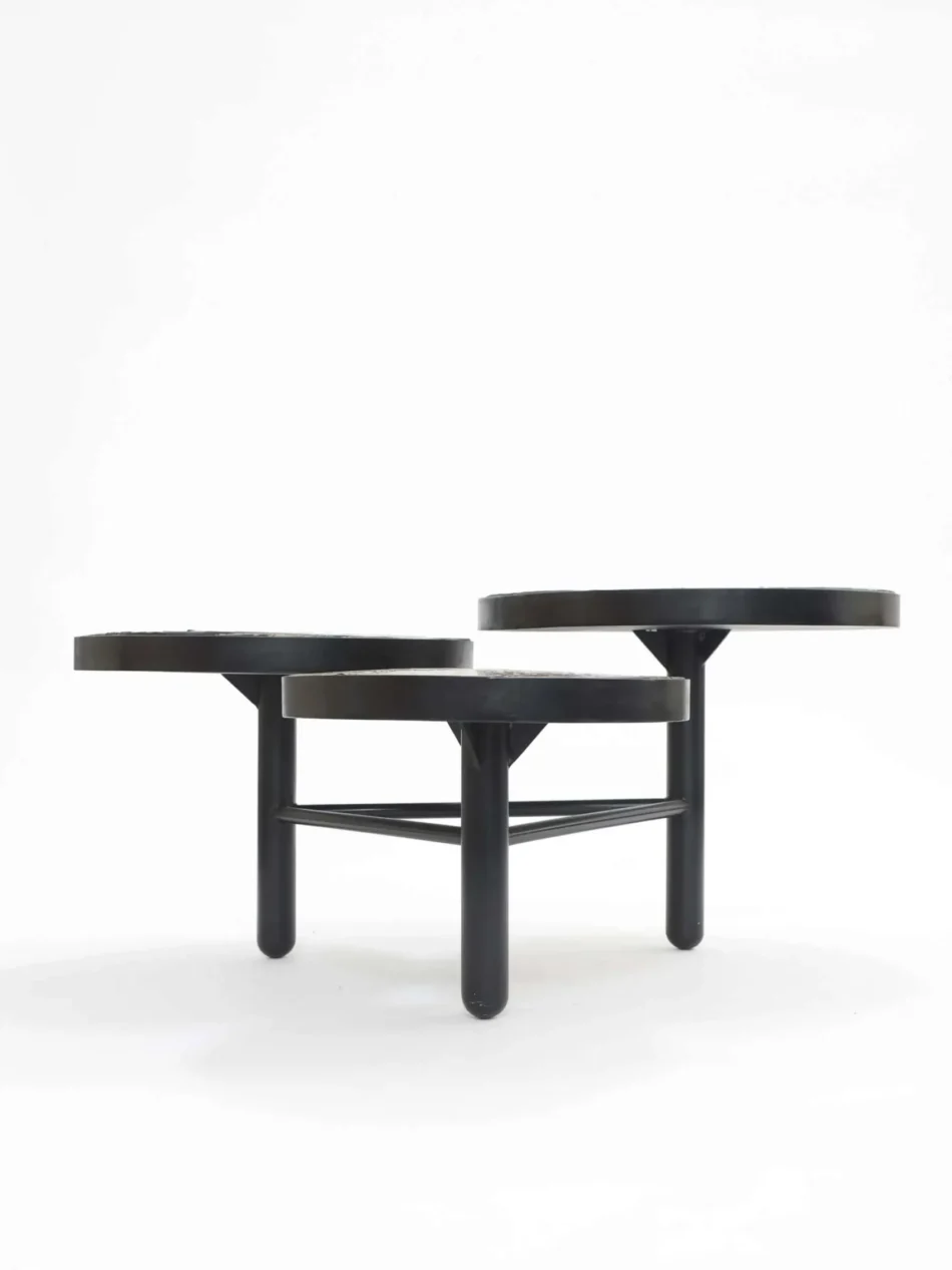 Tamegroute and Iron 3-Top Table