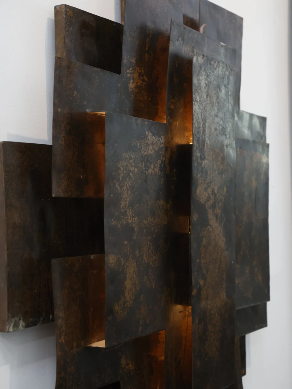 Layered Wall Light Sculpture