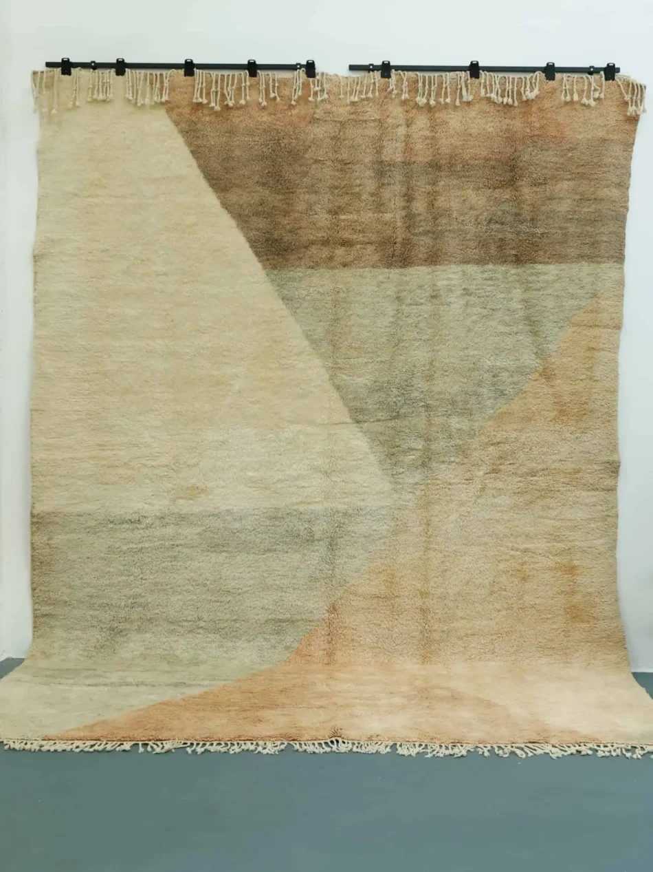 Earth Tones Handwoven Berber Rug